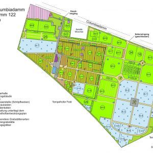 Friedhof Columbiadamm - Lageplan