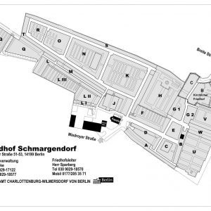 Friedhof Schmargendorf - Lageplan