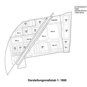 Friedhof Tegel - Lageplan