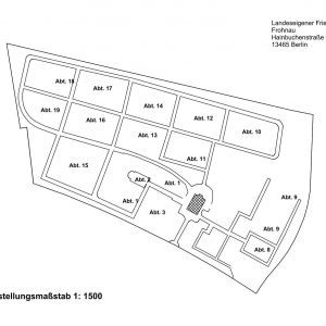 Friedhof Frohnau - Lageplan