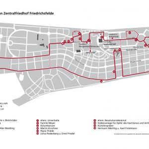Zentralfriedhof Friedrichsfelde - Lageplan