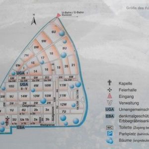 Friedhof Biesdorf - Lageplan