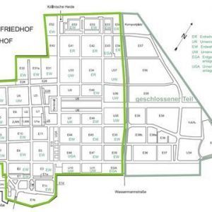 Friedhof Adlershof - Lageplan