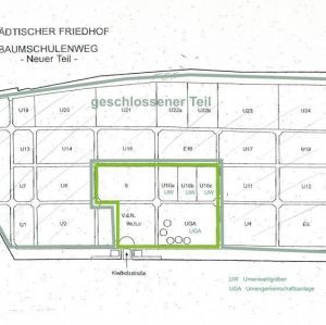 Friedhof Baumschulenweg - Lageplan