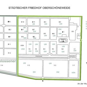 Waldfriedhof Oberschöneweide - Lageplan