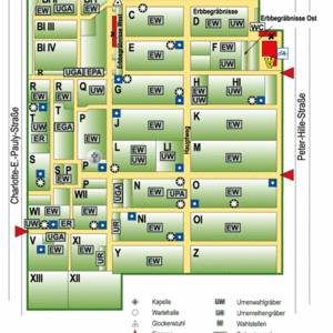 Christophorus Friedhof - Lageplan
