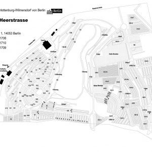 Friedhof-Heerstraße - Lageplan