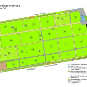 Friedhof Britz 2 - Lageplan