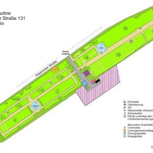 Friedhof Rudow - Lageplan