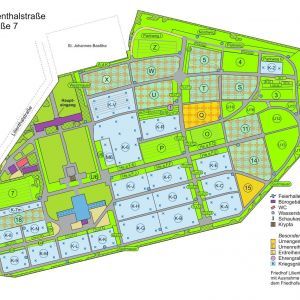 Friedhof Lilienthalstraße - Lageplan