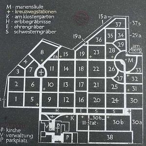 Friedhof St-Matthias - Lageplan